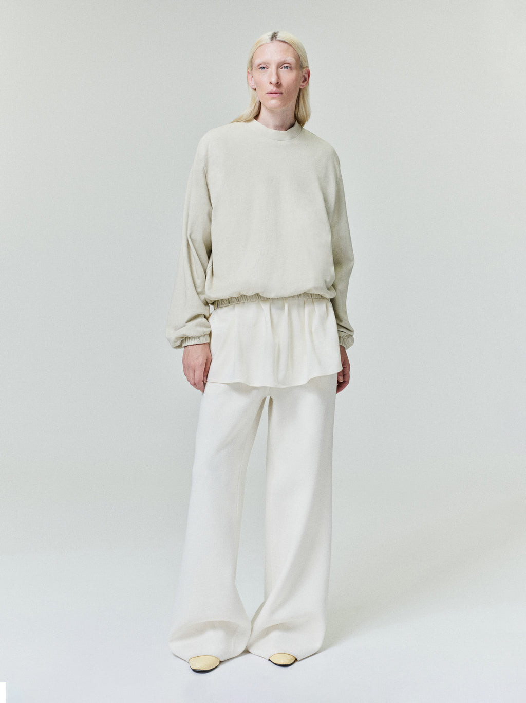 Womens Sunfaded Classic Crewneck - Dirty Ivory - Image 1