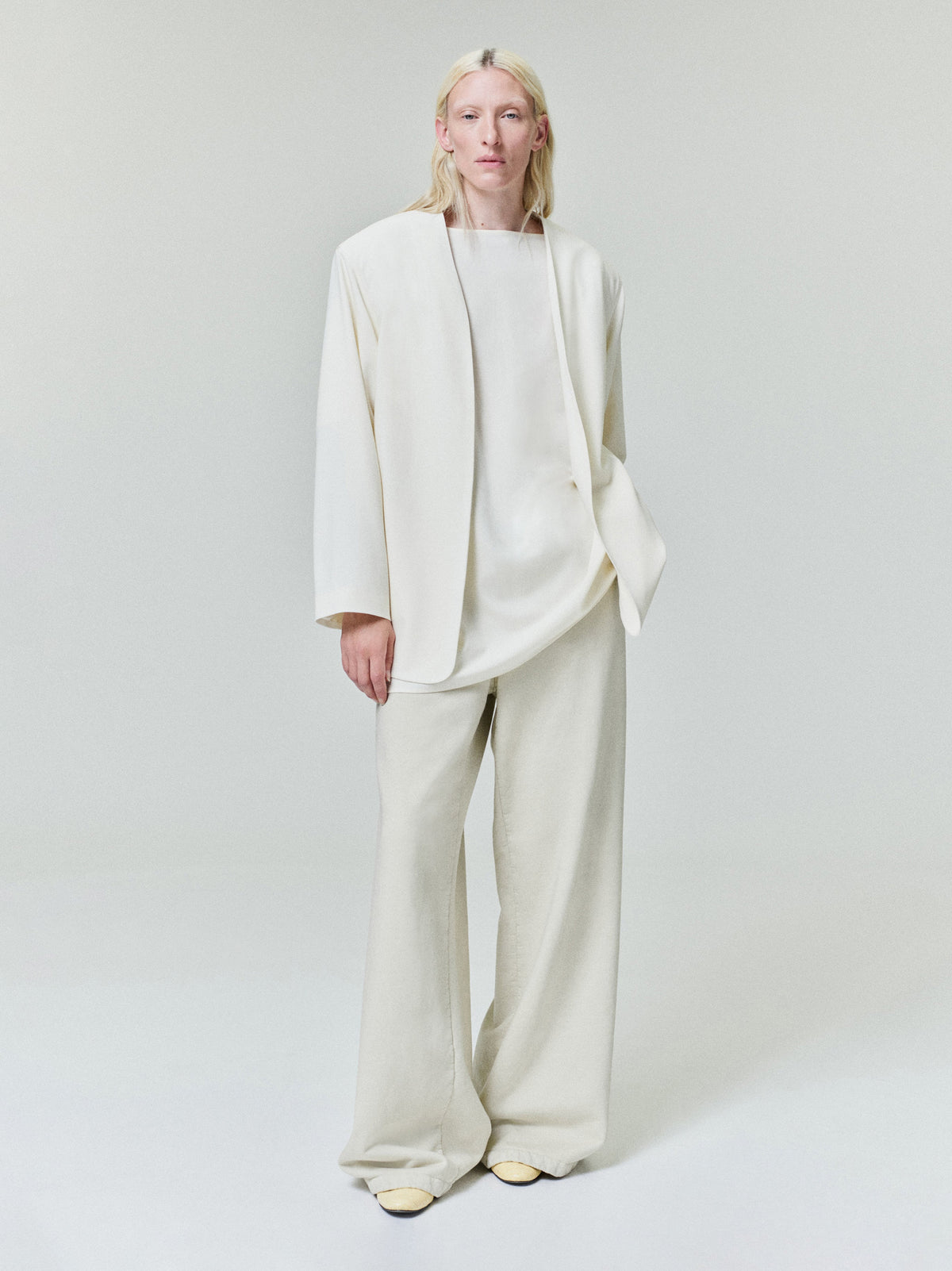 Womens Sunfaded Wide Leg Sweatpant - Dirty Ivory - Image 1