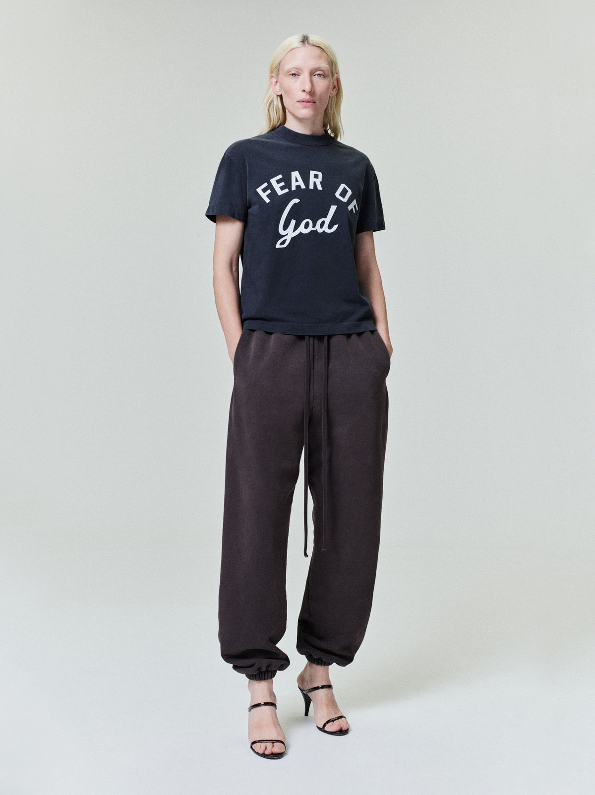 Womens Varsity Tee - Black - Image 1