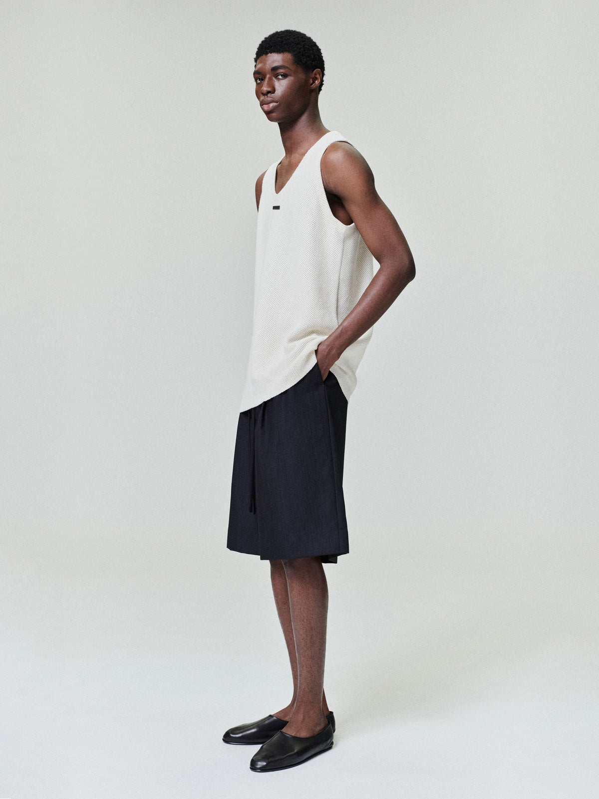 Knitted Tank Top - Cream - Image 2