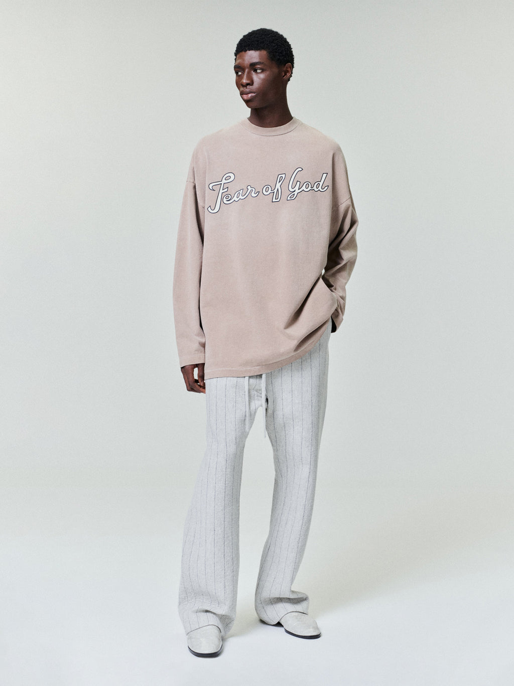 FG 9 Long Sleeve Tee - Dune Pearl - Image 1