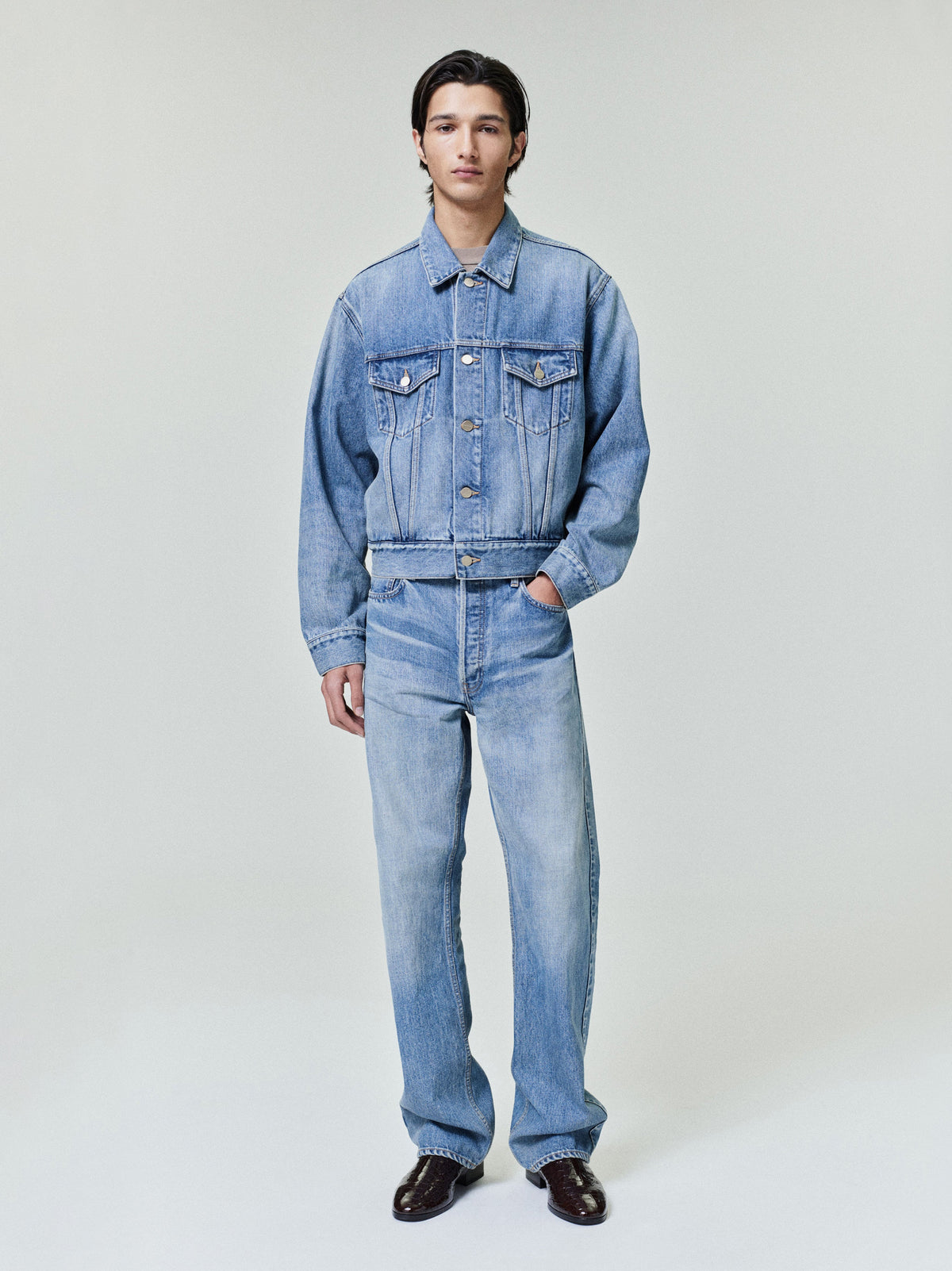 Classic Trucker Jacket - Medium Indigo - Image 2
