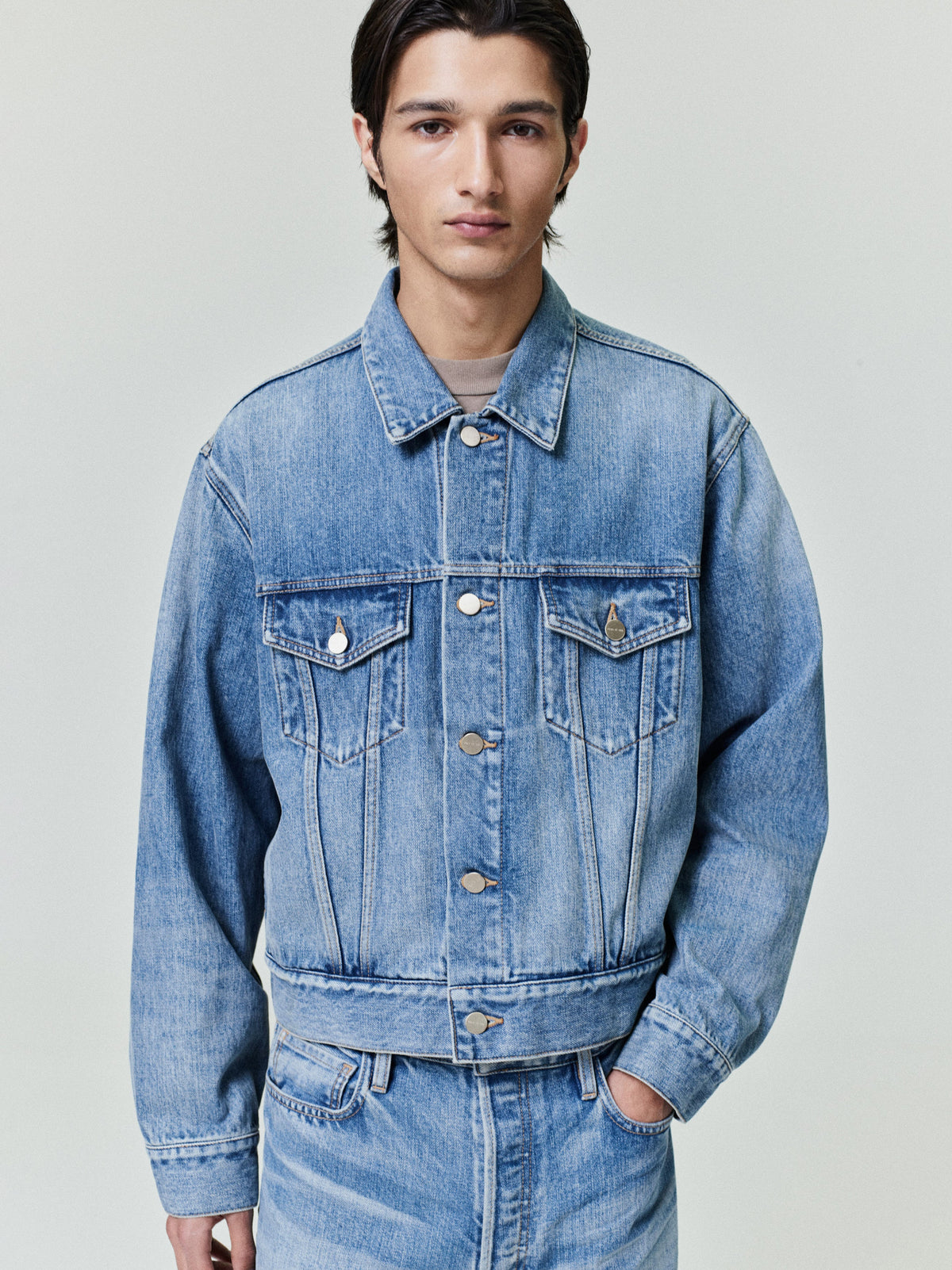 Classic Trucker Jacket - Medium Indigo - Image 1
