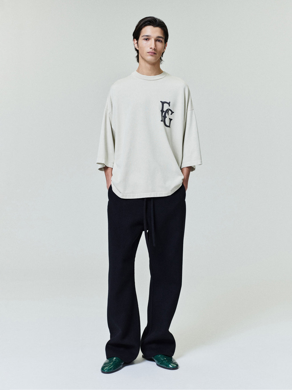 Cotton Rayon "26" Ss Tee - Dirty Ivory - Image 1