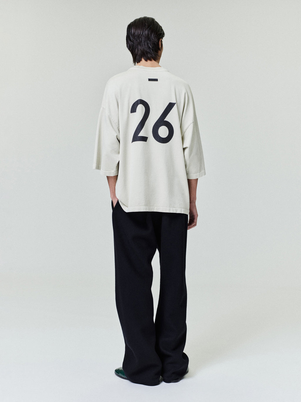 Cotton Rayon "26" Ss Tee - Dirty Ivory - Image 2