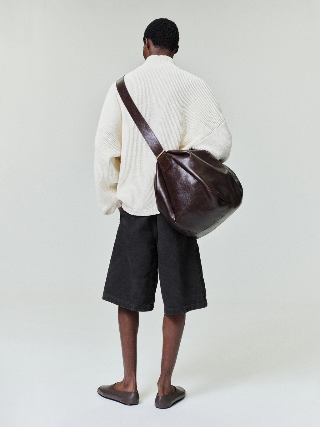 Zip-Up Sweater Long Sleeve - Cream - Image 3
