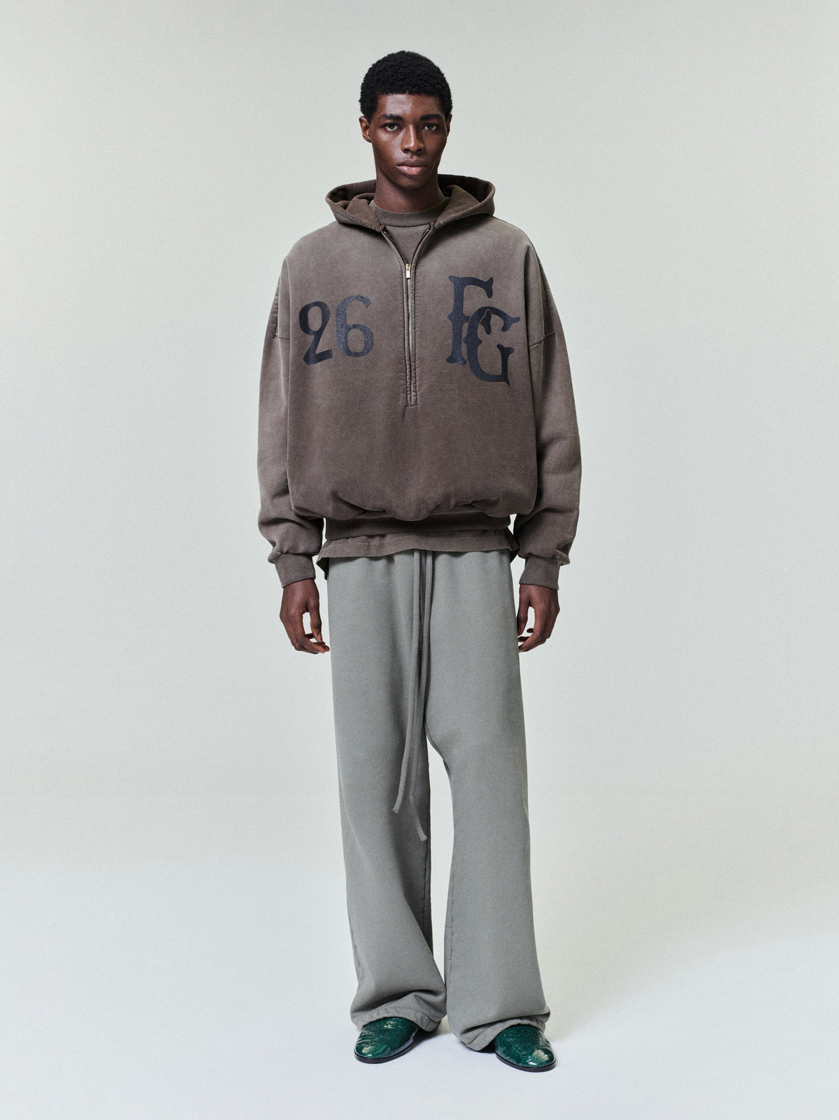 Wide Leg Sweatpants - Clay - Image 1