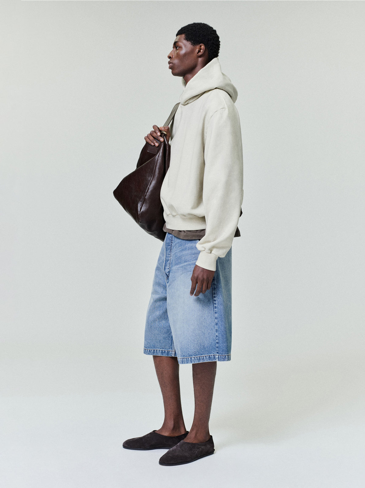 Denim Utility Shorts - Medium Indigo - Image 1