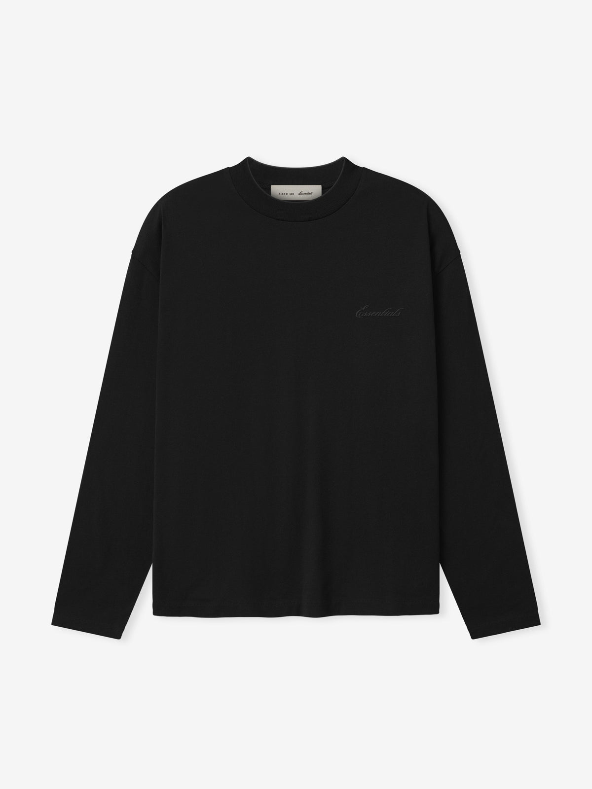 Essentials Classic Long Sleeve Tee - Vintage Black - Image 1