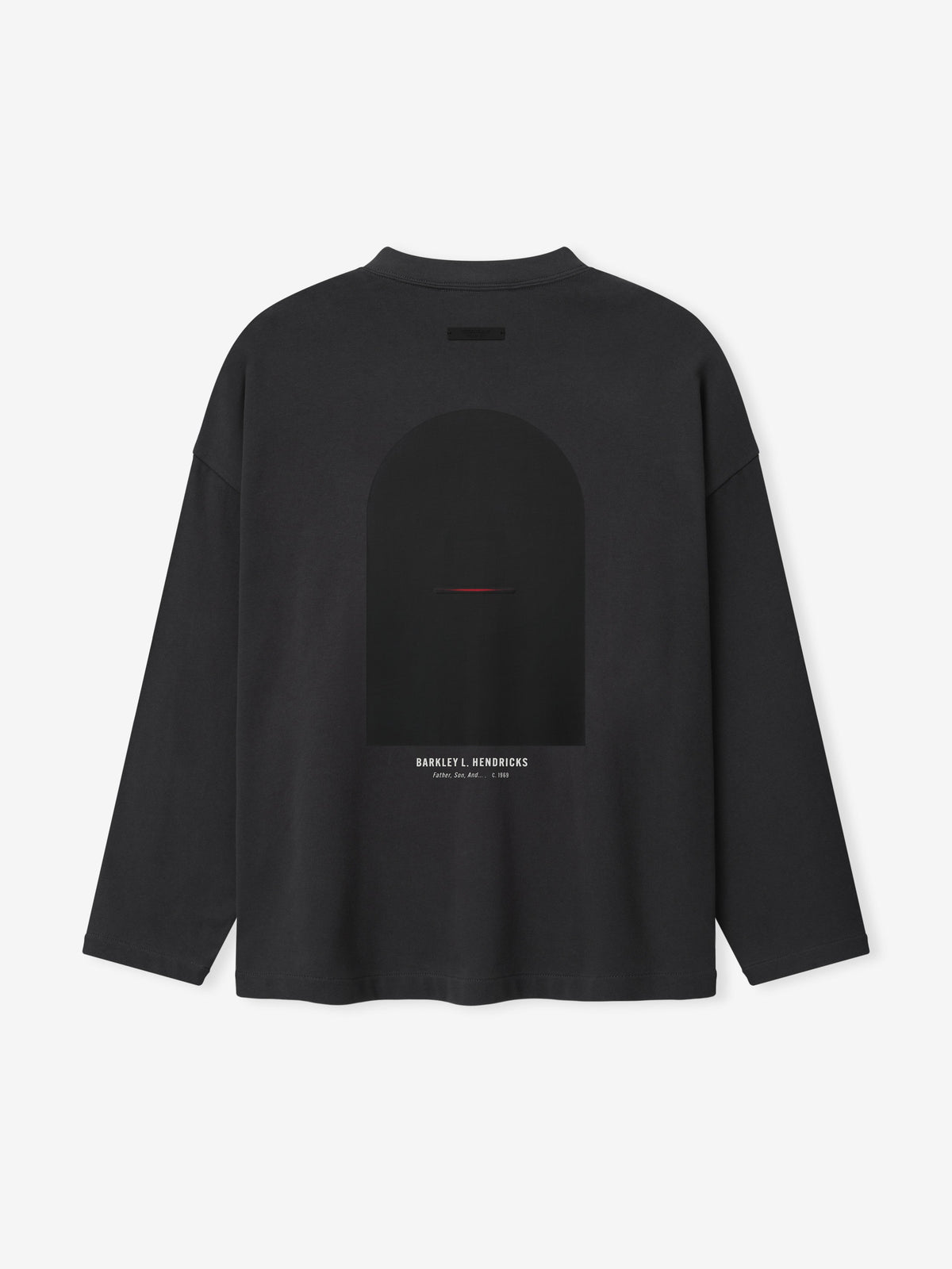 NBA X Barkley Hendricks Long Sleeve V-Neck Tee - Faded Black - Image 3