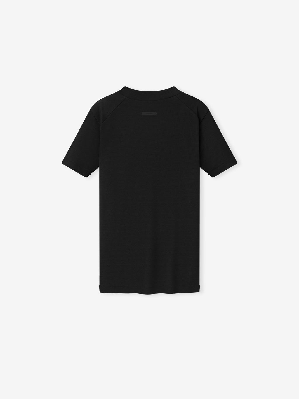 Womens Rib Fitted Short Sleeve Tee - Vintage Black - Image 2