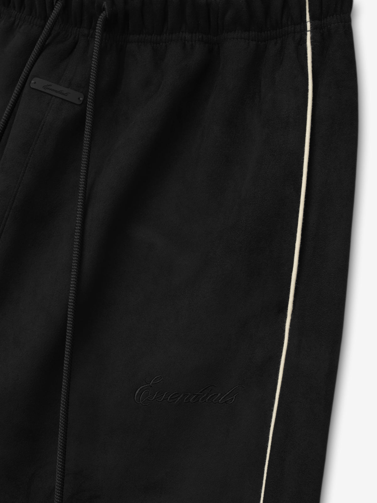 Womens Suede Fleece Signature Relaxed Pant - Vintage Black - Image 4