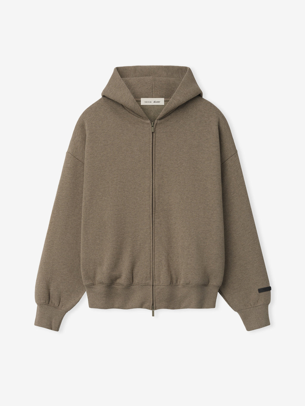 Essentials SS26 Classic Zip-Up Hoodie - Homestead Heather - Image 2