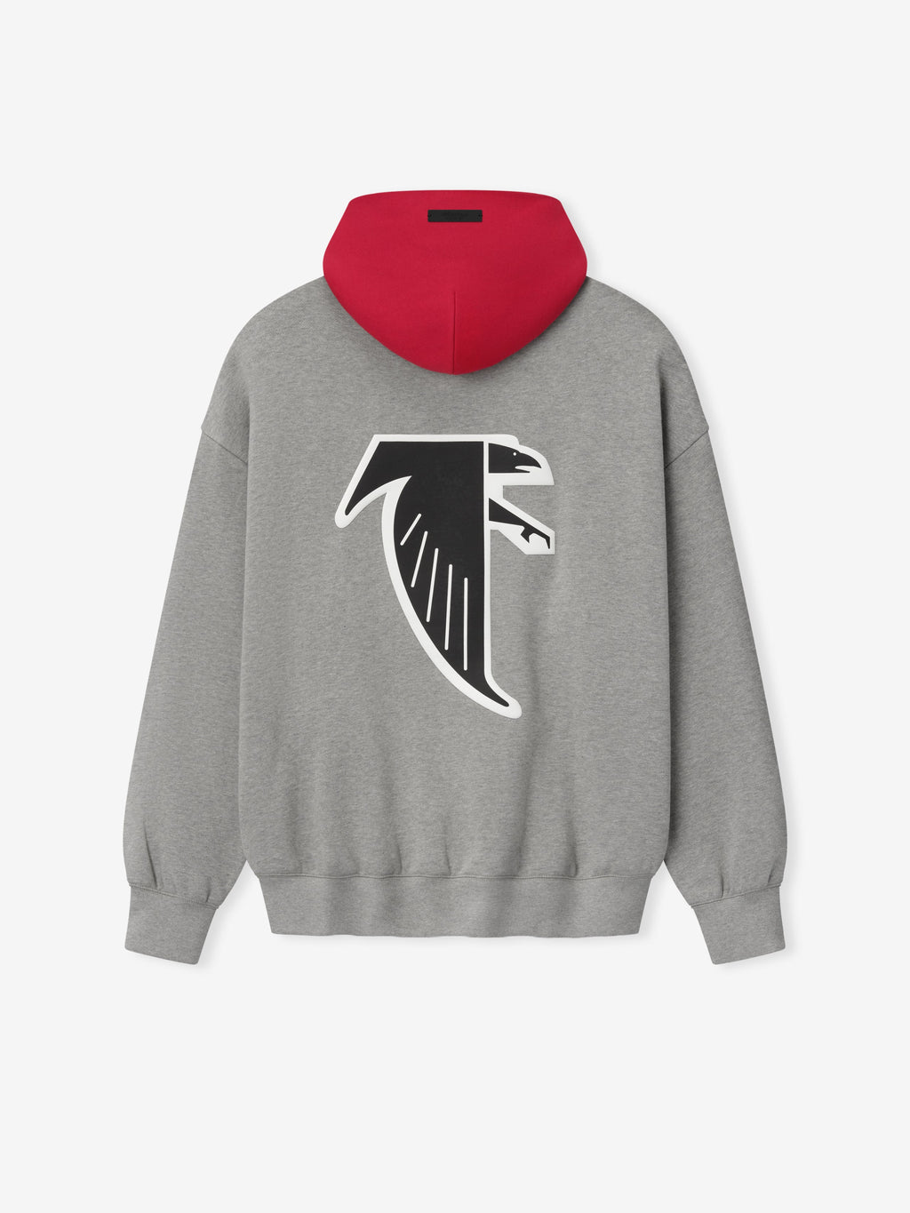 Essentials Falcons Hoodie - Dark Heather/Red - Image 3