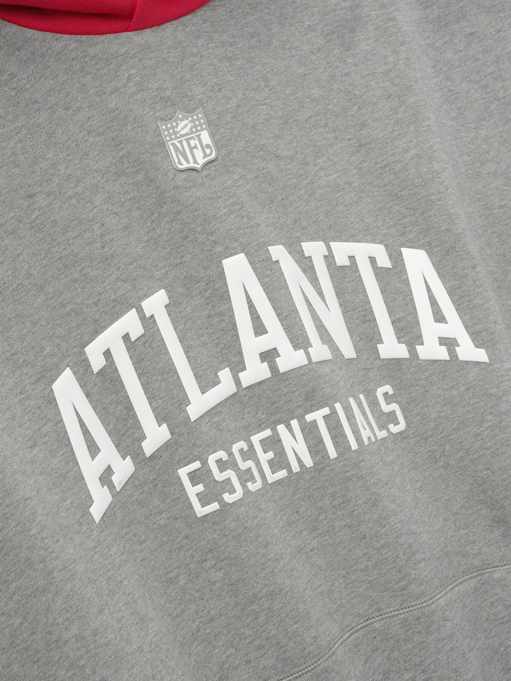 Essentials Falcons Hoodie - Dark Heather/Red - Image 4