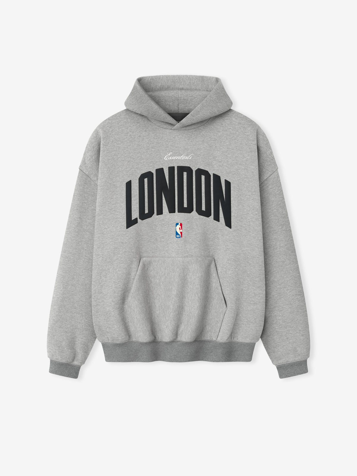 London 90s Hoodie - Concrete Heather - Image 2