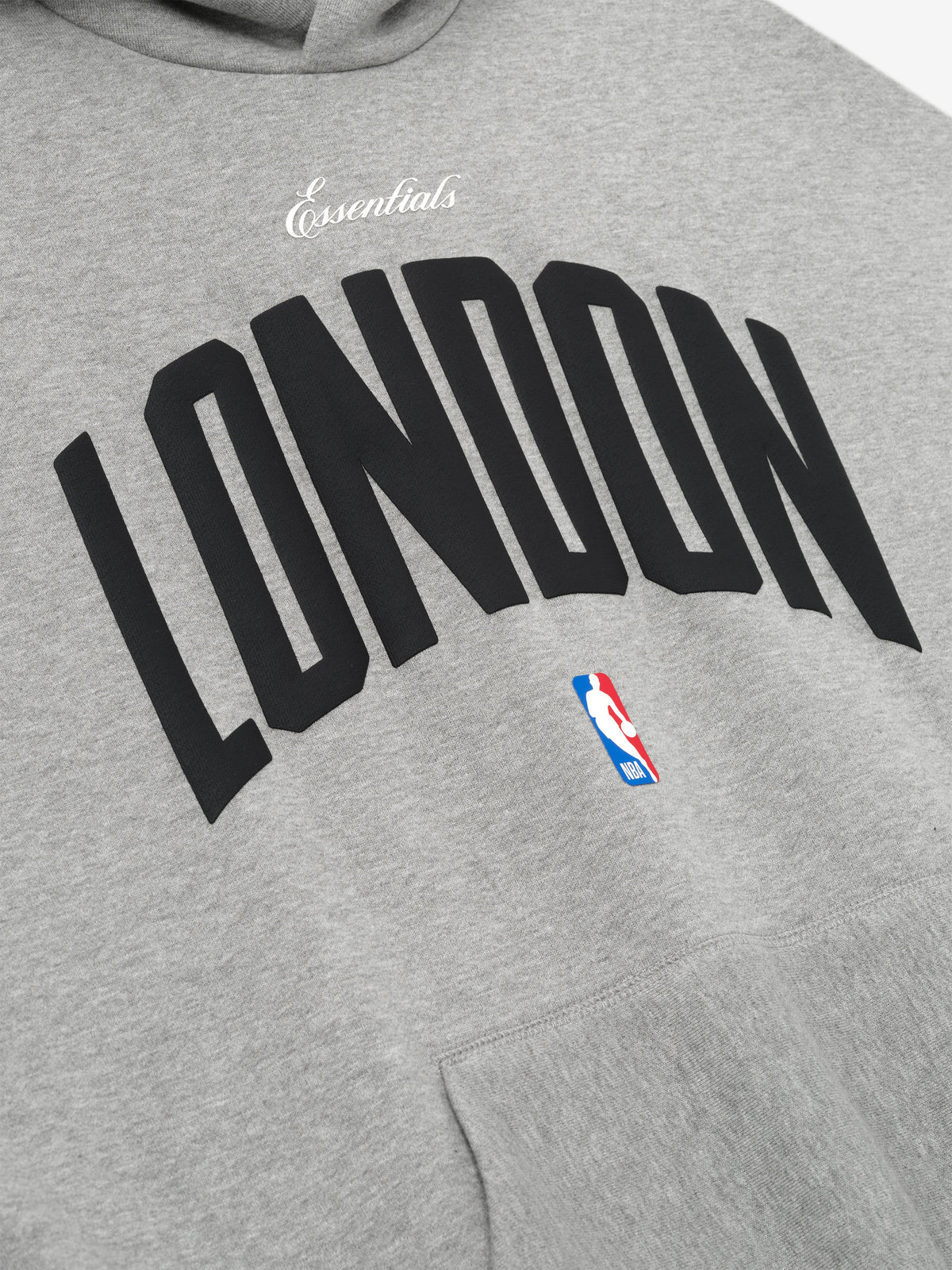 London 90s Hoodie - Concrete Heather - Image 4