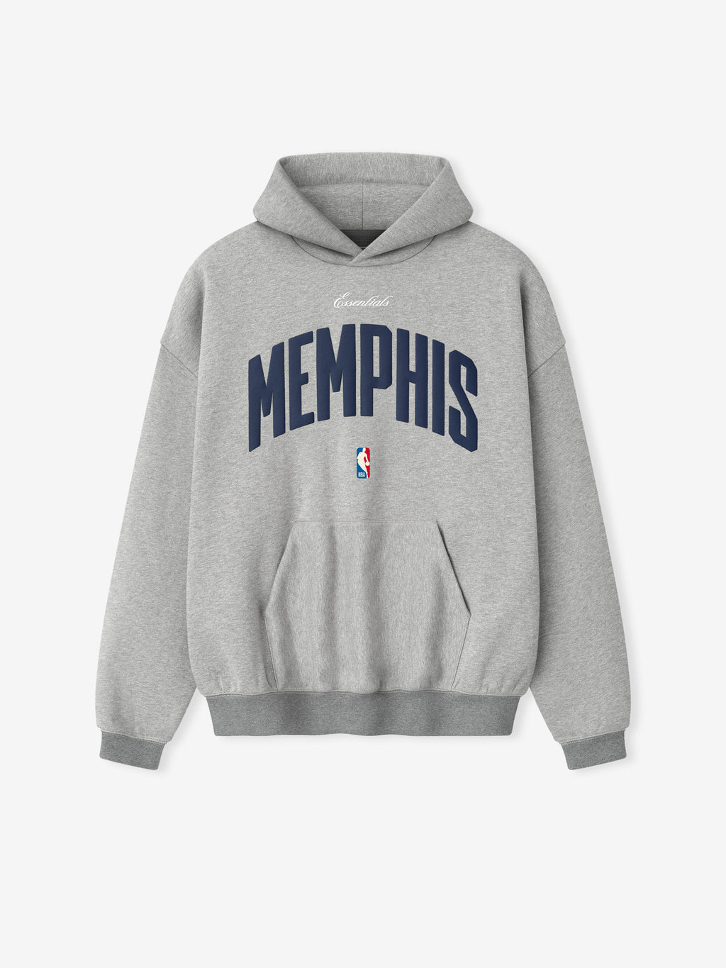 Memphis Grizzlies 90s Hoodie - Concrete Heather - Image 3