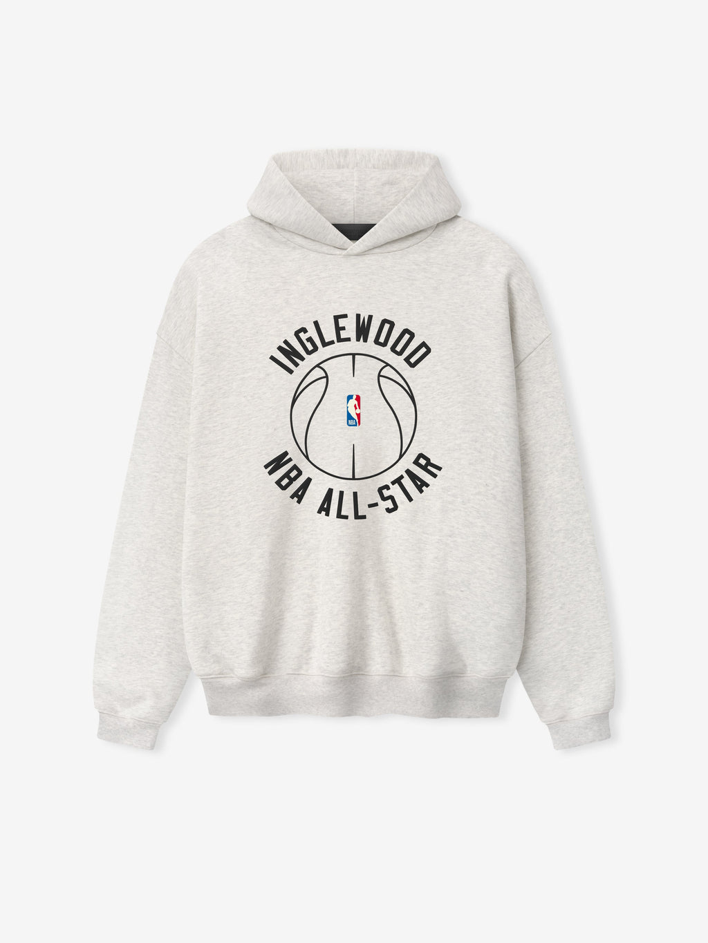 Inglewood X All Star Weekend '26 90s Hoodie - Oatmeal Heather - Image 1
