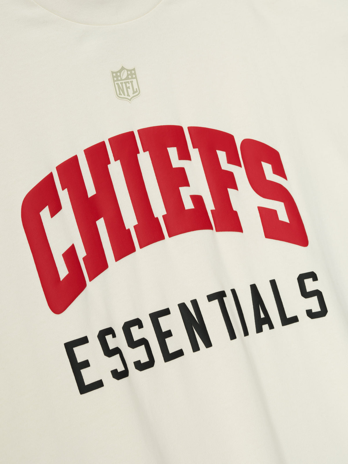 Chiefs 90s 3/4 Sleeve Football Tee - Cream White - Image 3