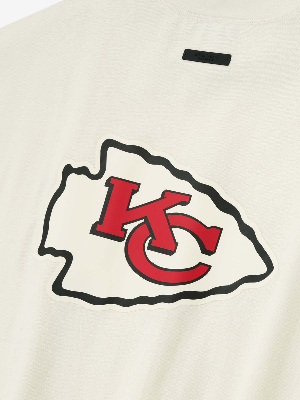 Chiefs 90s 3/4 Sleeve Football Tee - Cream White - Image 4