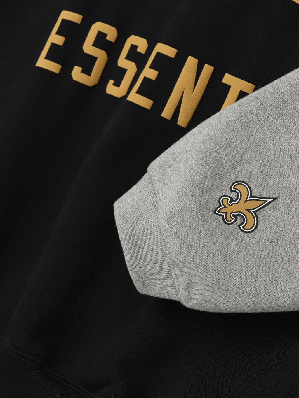 Saints Sport Hoodie - Black/ Concrete Heather - Image 4