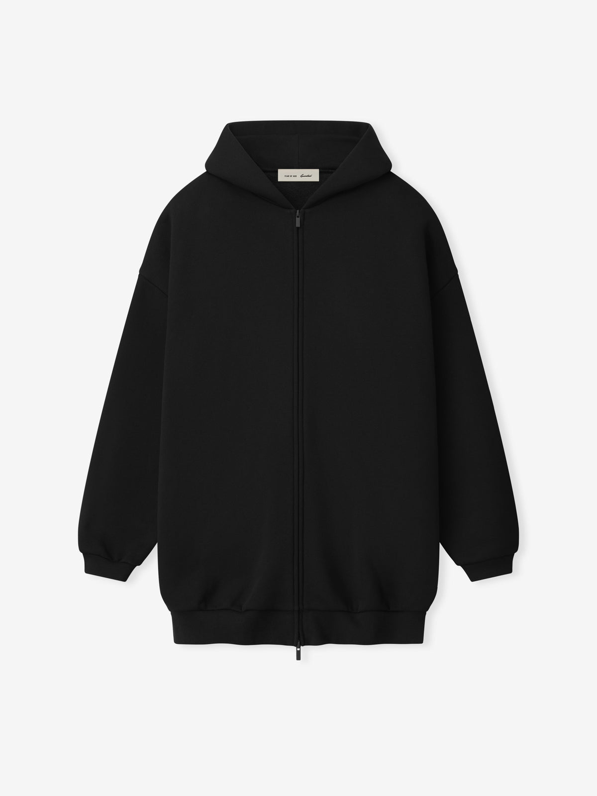 Property Lounge Long Zip Hoodie - Black - Image 1