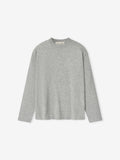 Womens Classic Knit Long Sleeve Tee - Concrete Heather - Image 1