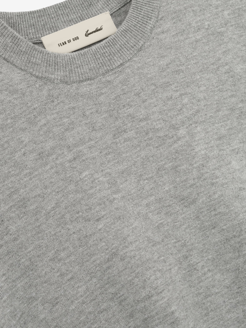 Womens Classic Knit Long Sleeve Tee - Concrete Heather - Image 3