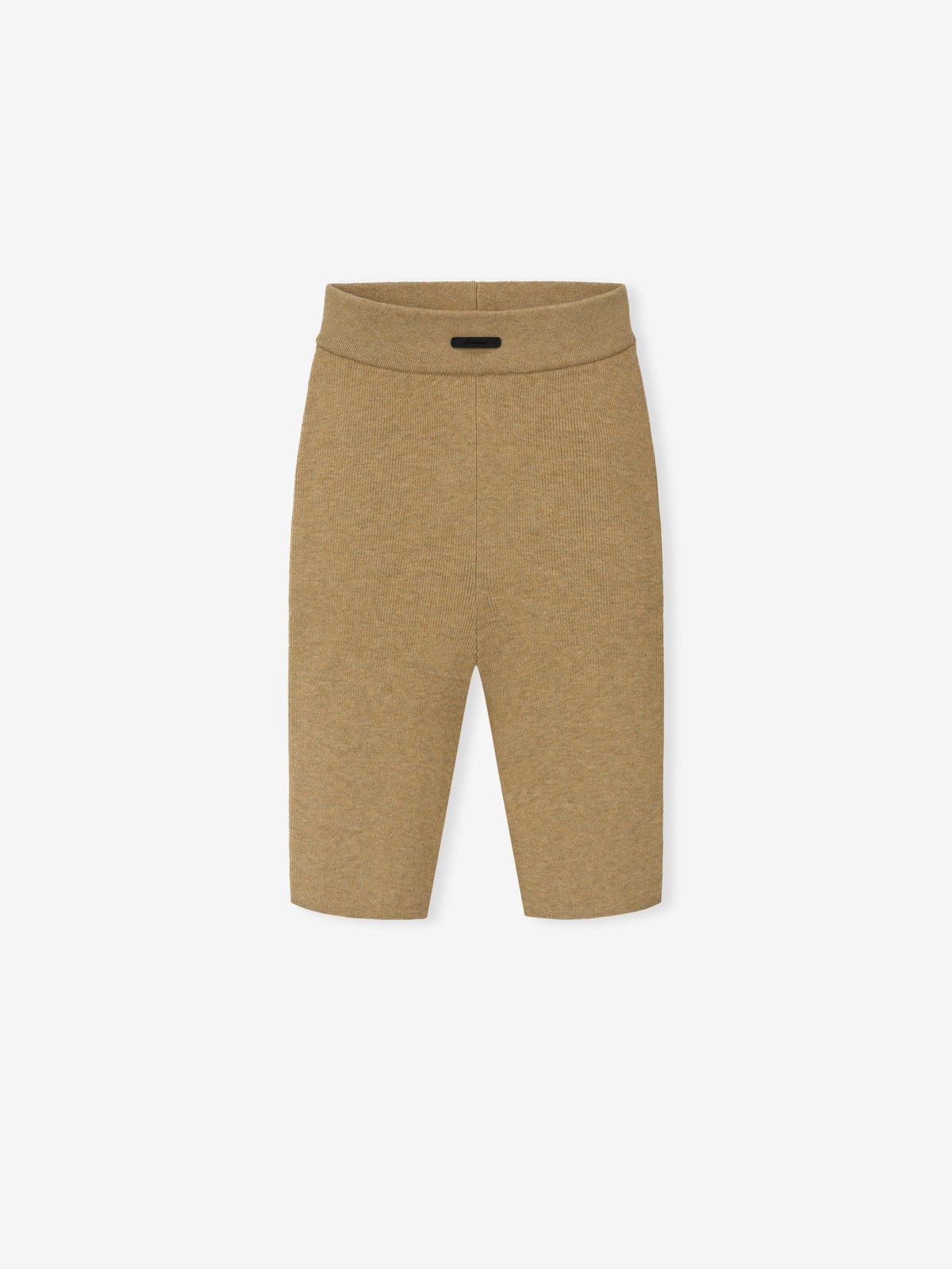 Womens Rib Knit Bike Short - Dune - Image 3