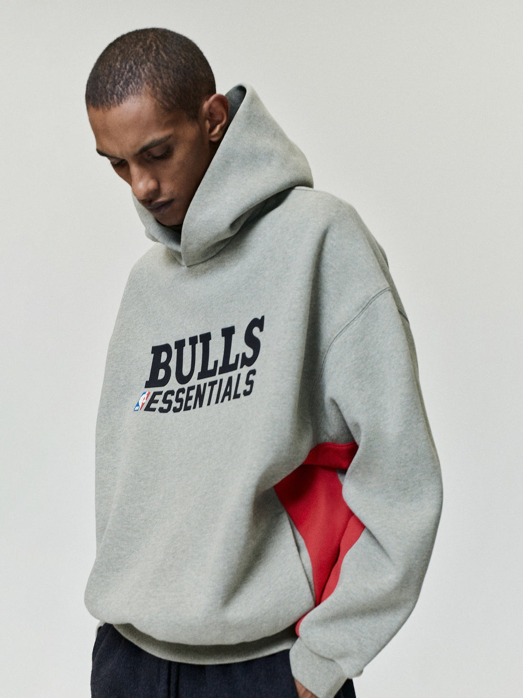 Bulls 90s Relaxed Hoodie - Seal Heather - Image 1