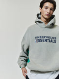 Timberwolves 90s Relaxed Hoodie - Seal Heather - Image 1