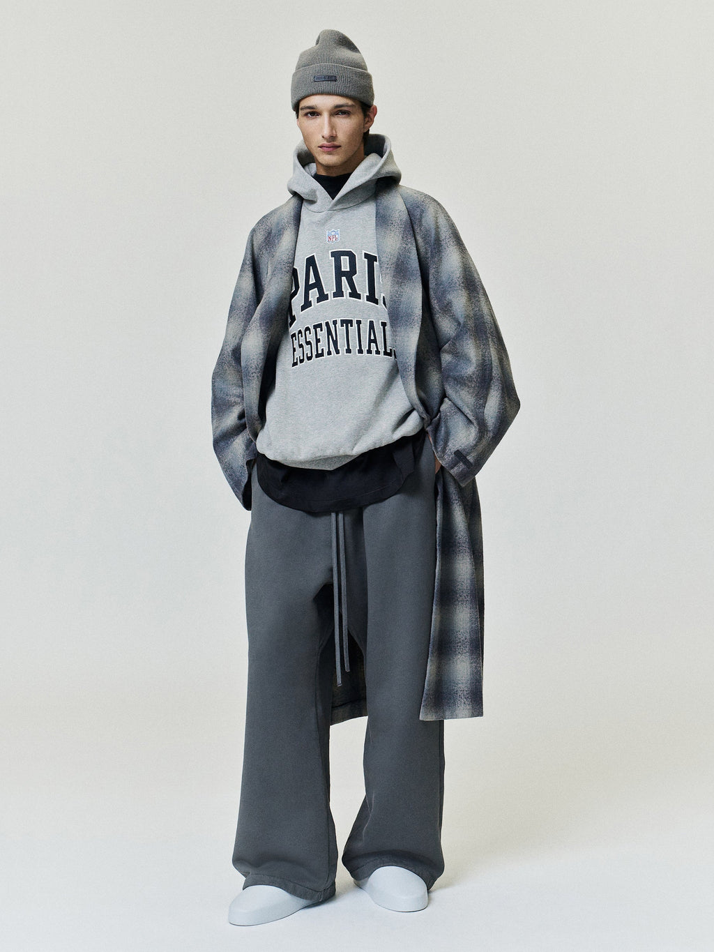 NFL Paris 90s Relaxed Hoodie - Warm Heather - Image 6