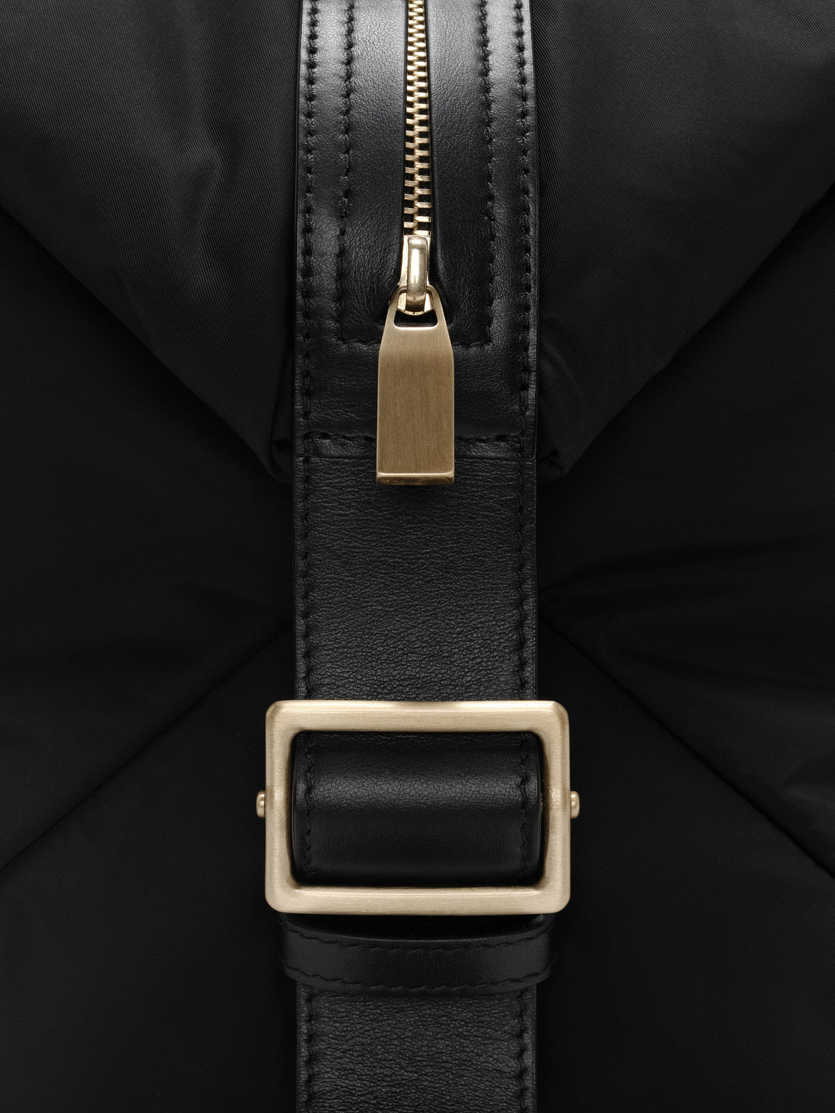 Nylon Belted Duffle - Black - Image 8