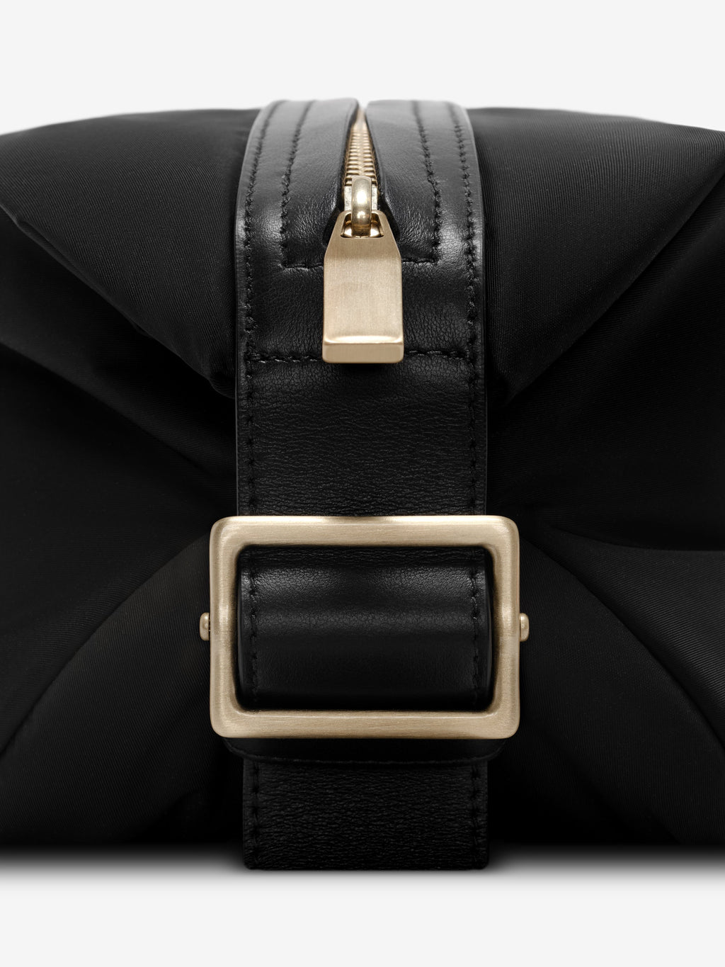 Nylon Belted Pouch - Black - Image 5
