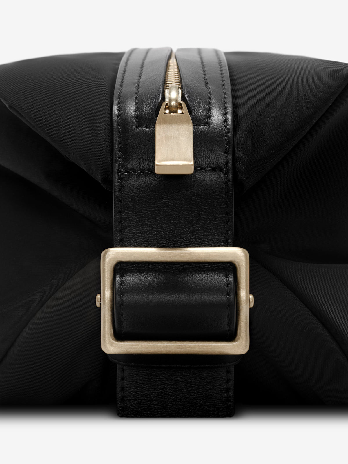 Nylon Belted Pouch - Black - Image 5