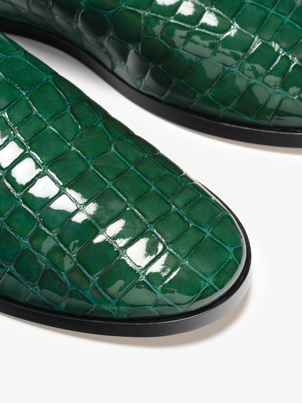 Croc Printed Slippers - Bottle Green - Image 6