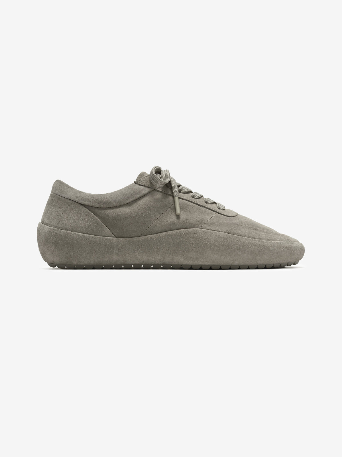 Suede Lace Up Runner - Taupe - Image 1