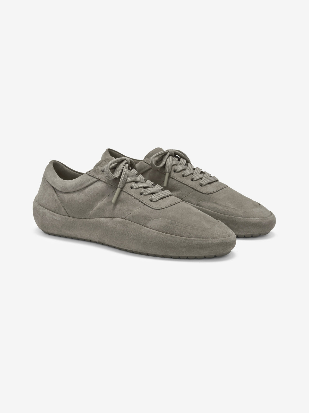 Suede Lace Up Runner - Taupe - Image 2