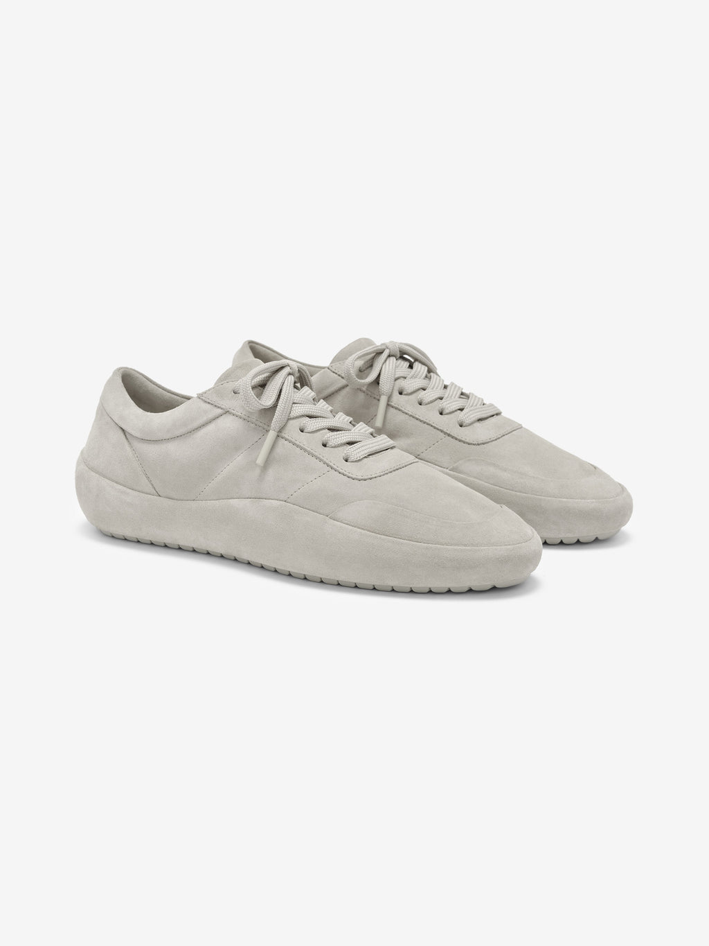 Suede Lace Up Runner - Light Grey - Image 2