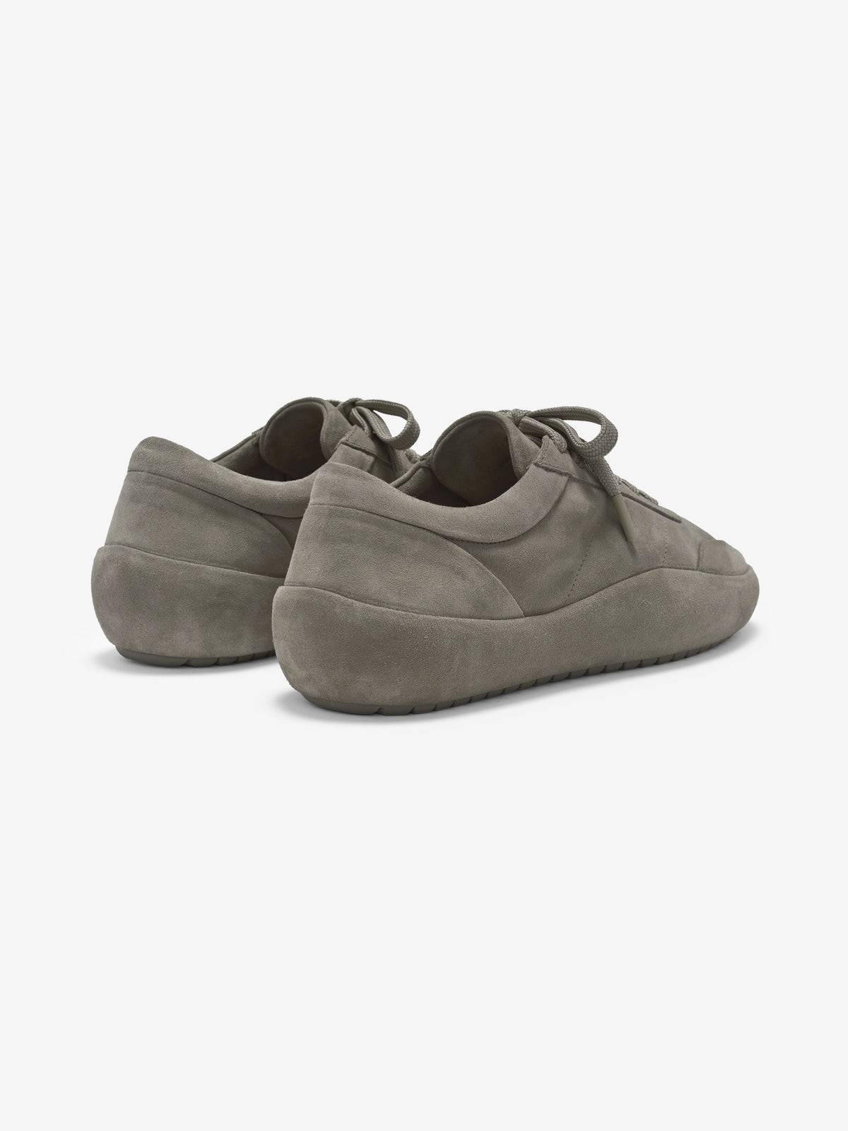 Suede Lace Up Runner - Taupe - Image 3