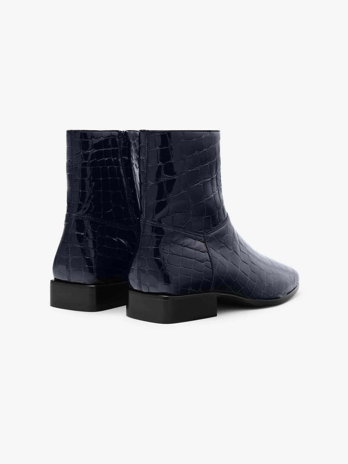 Croc Printed Ankle Boot - Midnight Blue - Image 3