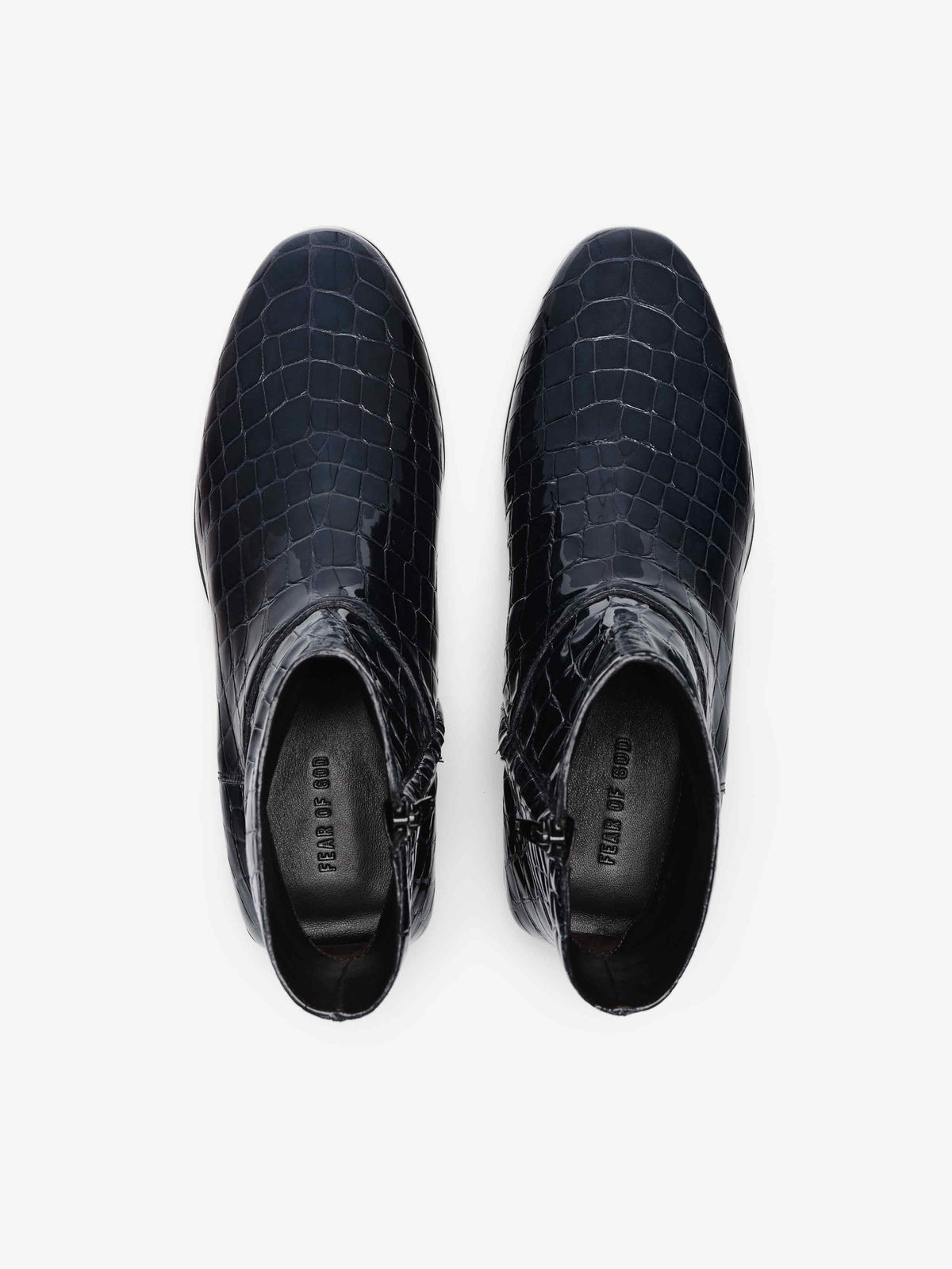 Croc Printed Ankle Boot - Midnight Blue - Image 4