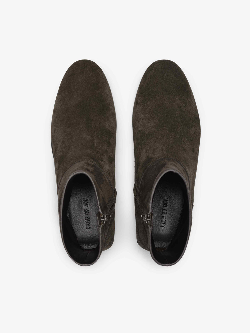 Suede Ankle Boot - Dark Brown - Image 4