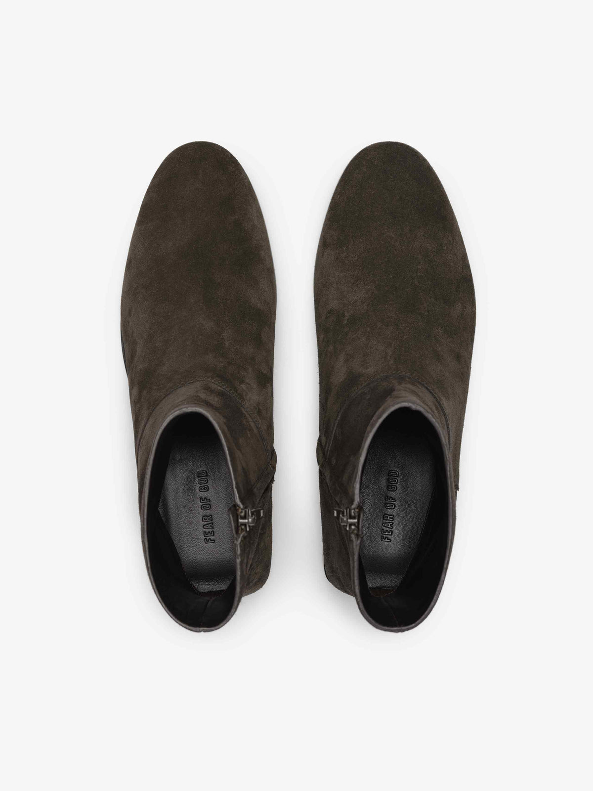 Suede Ankle Boot - Dark Brown - Image 4