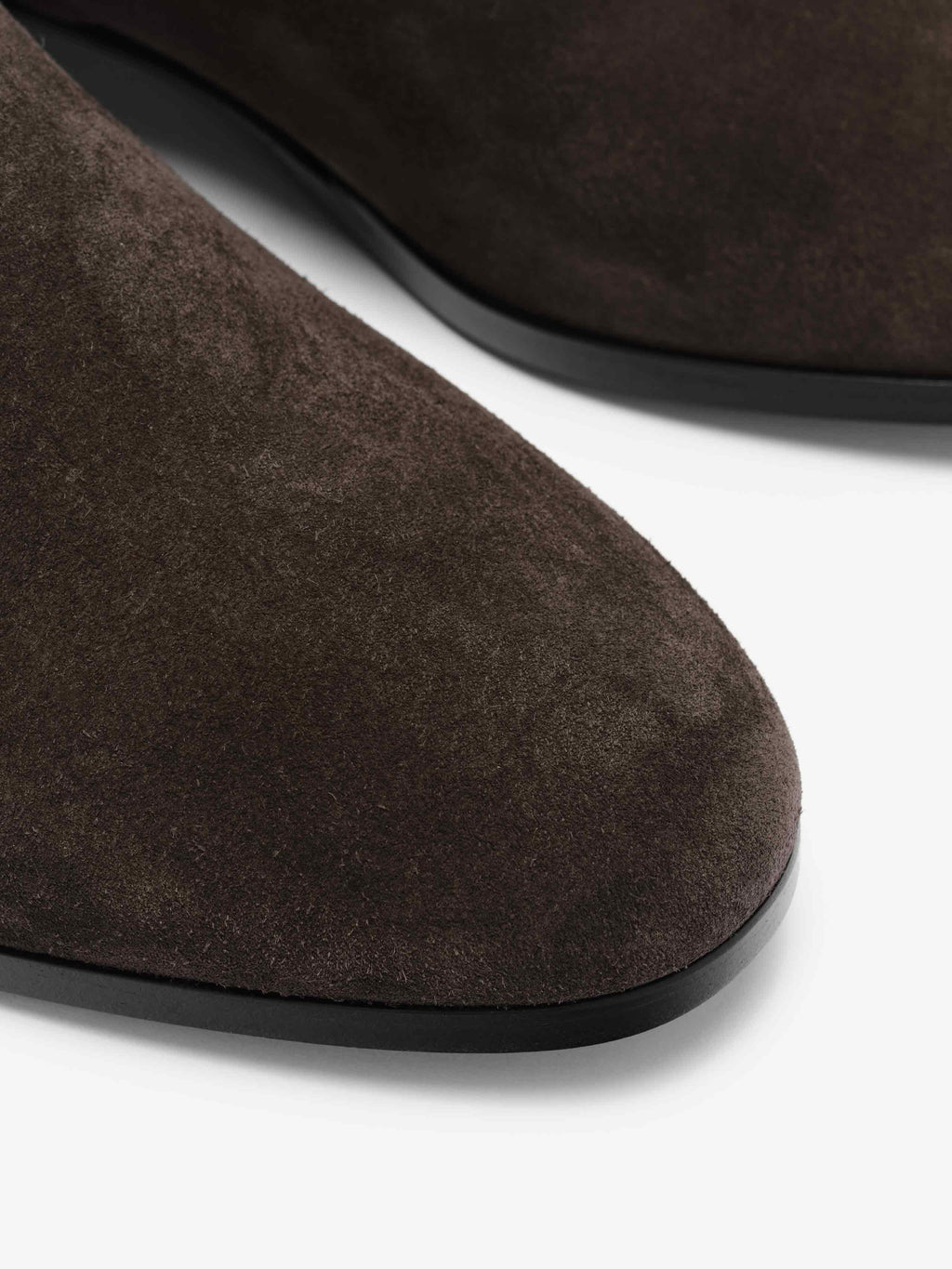 Suede Ankle Boot - Dark Brown - Image 5