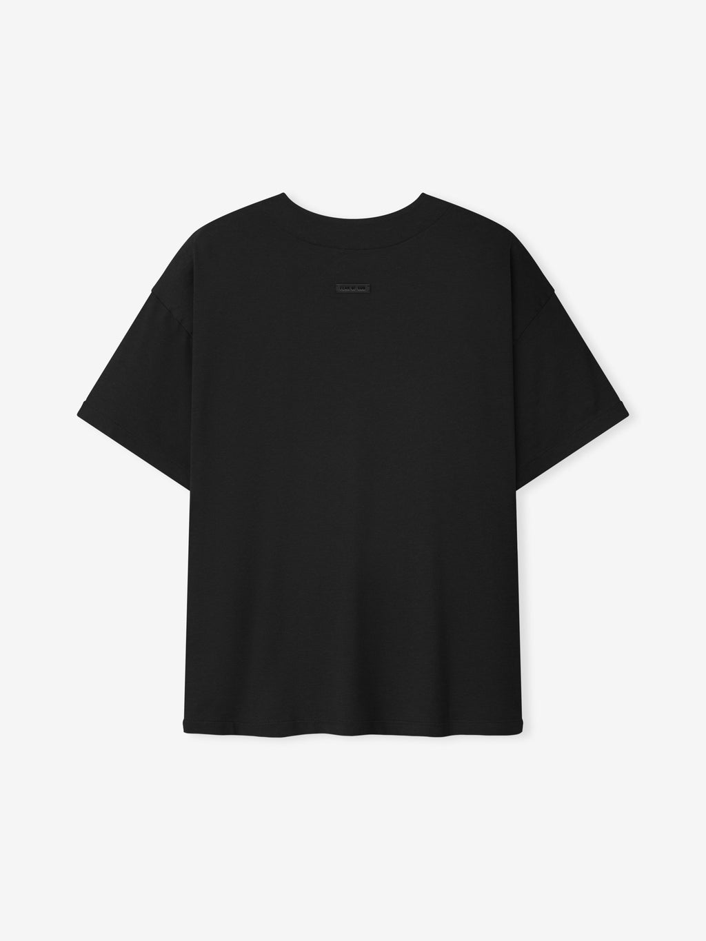 Cotton Rayon Tee - Black - Image 2