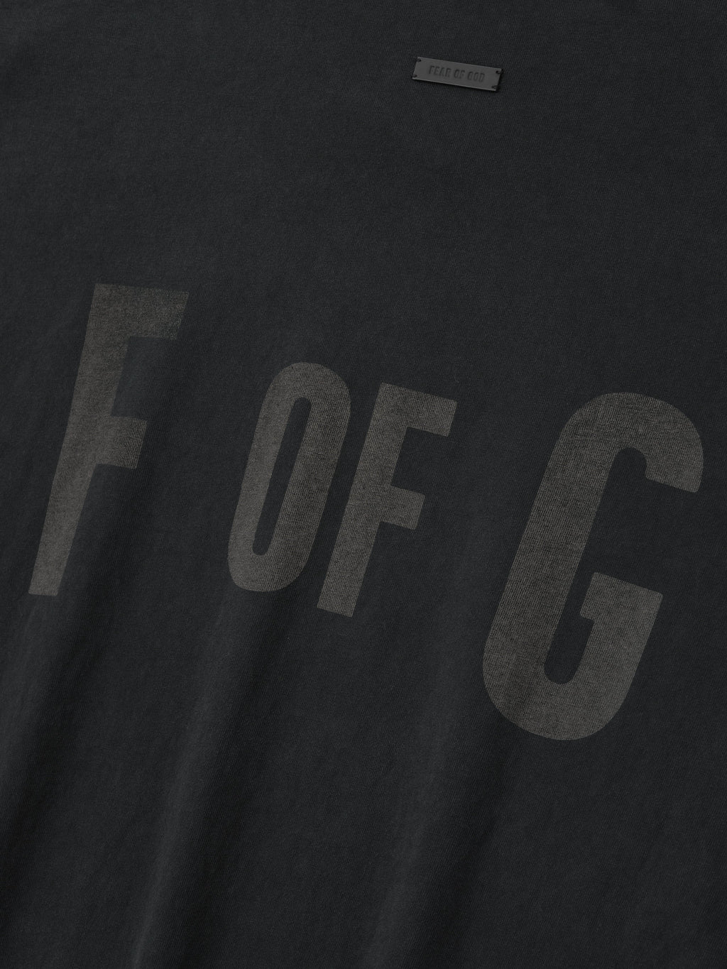 Fear Of God, F OF G Long Sleeve Tee - Black - Image 5