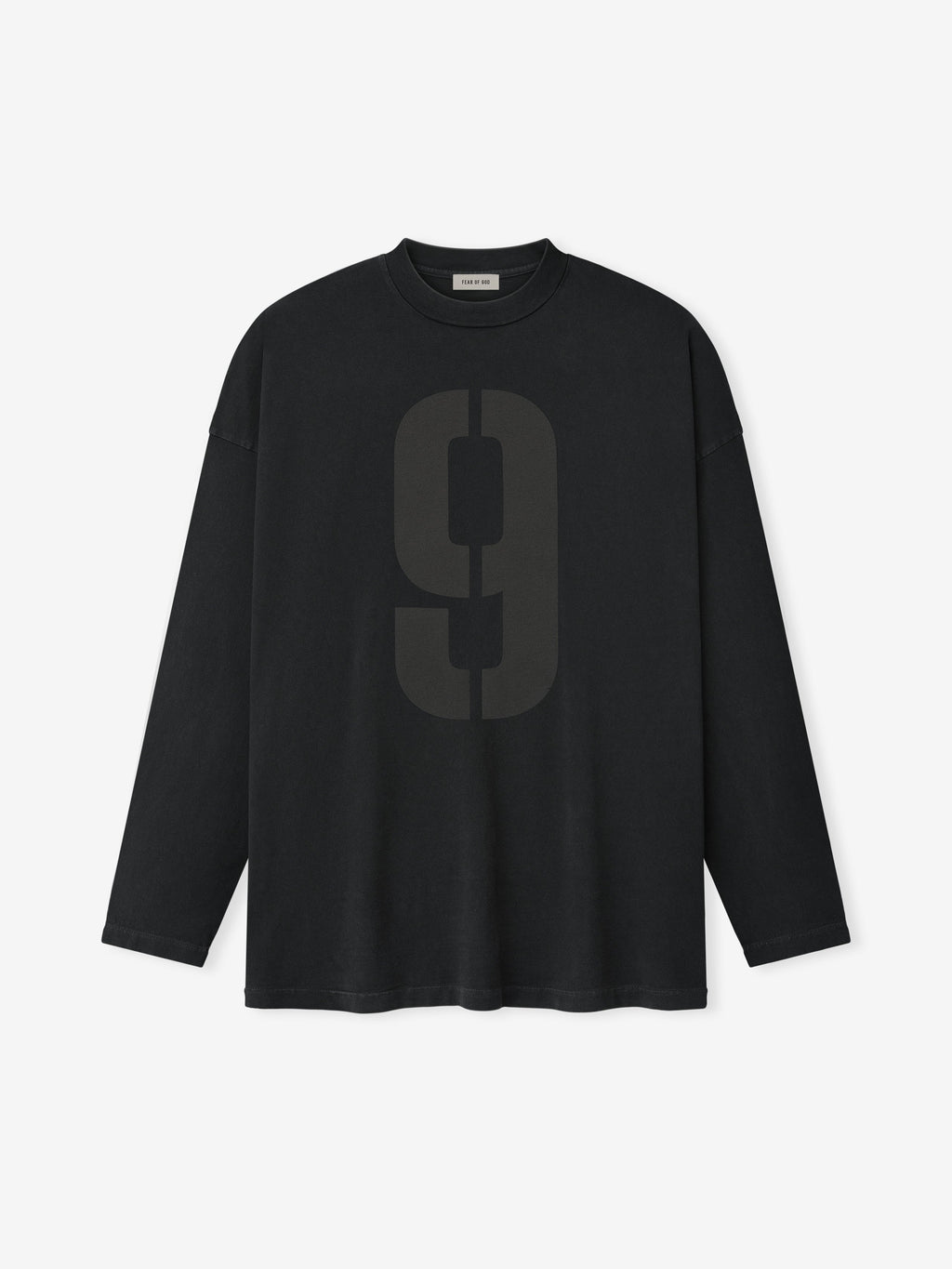 9 Long Sleeve Tee - Black - Image 4