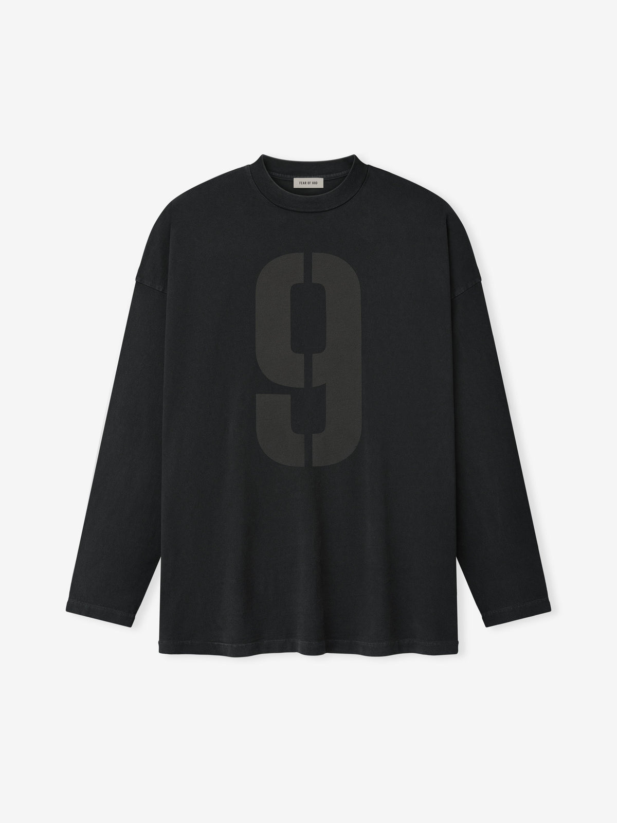 9 Long Sleeve Tee - Black - Image 4